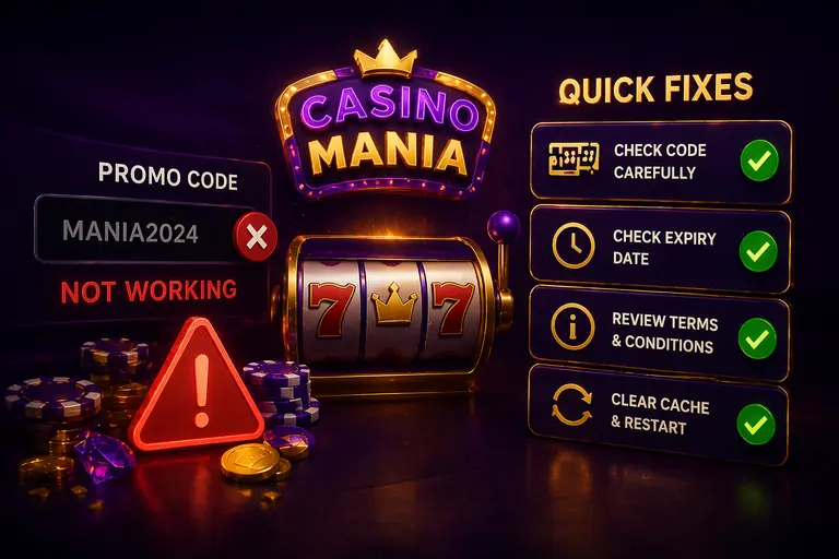 Problemi comuni con un codice promo Casino Mania non funzionante e relative soluzioni