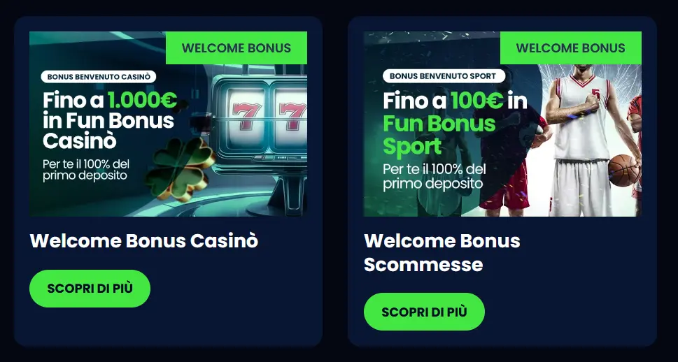 Bonus di benvenuto Casino Mania con match del 120% entro 1 ora dalla registrazione o 100% dopo, depositi da €10 a €500 e accredito istantaneo